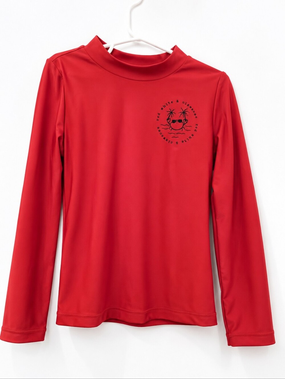 Carter's Just One You Red Long Sleeve Rash Guard Swim Shirt 5T
